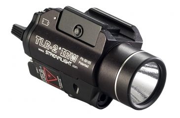 Image of Streamlight TLR-2 IRW Visible White LED and Class I IR Laser w/ Rail Locating Keys For Glock, CR123A, White, 300 Lumens, Black, 69165
