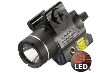 Image of Streamlight TLR-4G Compact Tactical Light, CR2 Lithium Battery, Heckler &amp; Koch USP, Green, 160 Lumens, Black, 69247