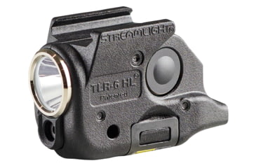 Image of Streamlight TLR-6 HL 300 Lumens LED Weapon Light, Lithium Ion, Black, Glock 43X/48, Red Laser, 69345