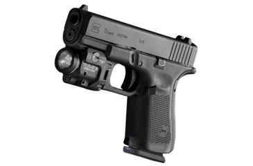 Image of Streamlight TLR-8 G Tactical Weapon Light w/Laser Sight, Rail Mounted, 500 Lumen LED, 510-520nm Green Laser, 1 x CR123A Battery, Black, 69430