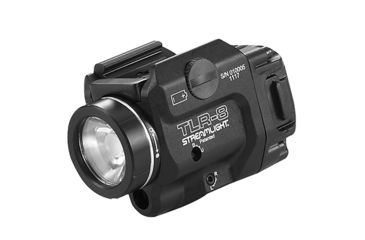 Image of USED Streamlight TLR-8 Rail Mounted Tactical C4 LED Weapon Light w/Laser Sight, CR123A, Red, 500 Lumens, Black, 69410, EDEMO7, Condition Parts Only/Salvage, Defective