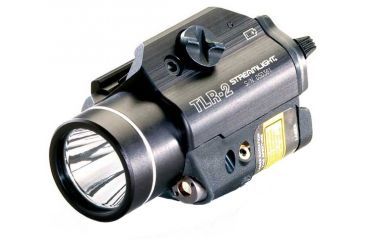 Image of Streamlight TLR-2 Tactical Weapon Flashlight w/ Laser Sight, CR123, Laser Sight , No Strobe, 300 Lumens, Black, 69120