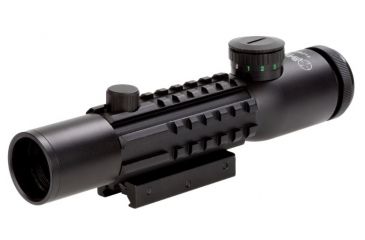 Image of Sun Optics 2-6x28 tactical w/picatinny acc. mount rails, Matte Black CS10-TR2628