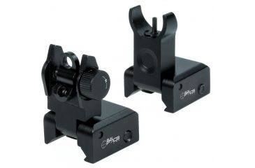 Image of EDEMO Sun Optics Low Profile Flip Up AR Sights, Matte Black SM9411, EDEMO1