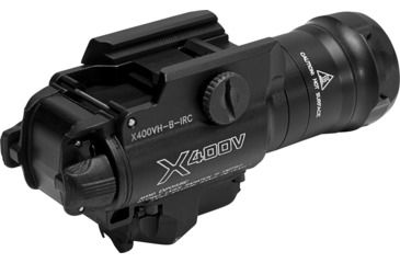 Image of SureFire MasterFire X400 Weapon Light, 123A, White/Infrared, 350 Lumens, Black, X400VH-B-IRC