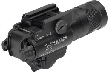 Image of SureFire X400V Irc White-Light/Infrared LED + Infrared Laser WeaponLight, 350 Lumens, Black, X400V-B-IRC