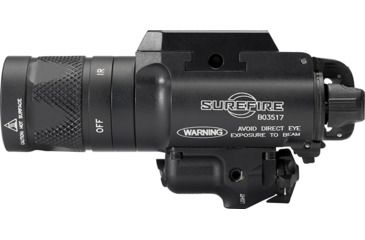 Image of SureFire X400V Irc White-Light/Infrared LED + Infrared Laser WeaponLight, 350 Lumens, Black, X400V-B-IRC