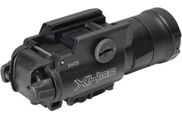 Image of SureFire XH55 Weapon Light, 1000 Lumen LED, 635 nm Class IIIA Red Laser Sight, 6V, MasterFire RDH, Picatinny Thumbscrew Rail Mount, Black, XH55R