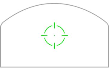 Image of Swampfox Kingslayer Micro Reflex Red Dot Sight, 1x22mm, Green Circle Dot Reticle, Black, OKS00122-GC
