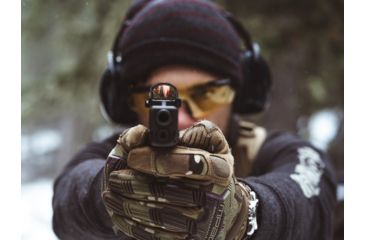 Image of Swampfox Kingslayer Micro Reflex Red Dot Sight, 1x22mm, Green Circle Dot Reticle, Black, OKS00122-GC