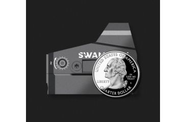 Image of Swampfox Kingslayer Micro Reflex Red Dot Sight, 1x22mm, Green Circle Dot Reticle, Black, OKS00122-GC