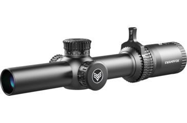 Image of Swampfox Tomahawk LVPO Rifle Scope, 1-8x24mm, 30mm Tube, Second Focal Plane, Illuminated Guerrilla Dot BDC Reticle, Black, ATK18241-B