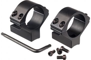 Image of Talley 1 in Model 700-721-722-725-40X Low Ultralight Rifle Scope Rings, Black Anodize, 930700UL