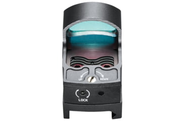 Image of Tasco 1x25 4 MOA Red Dot Sight with Picatinny/Docter Mount, Black, TRDPRS