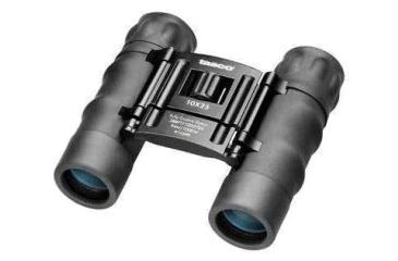 Image of Tasco Essential 10x25 Roof Prism Water Resistant Binoculars, Black, Box Pack - 168RB 
