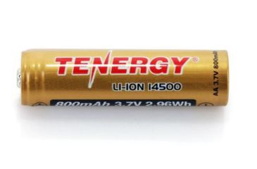 Image of Tenergy T35P 3.6V 3500mAh 12.6wh Li-Ion Rechargeable Battery,Gold,Pack of 2 w/Carrying Case, 31777