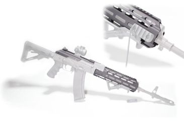 Image of Texas Weapon Systems Gen-3 Handguard w/Dog Leg Scope Rail, AKM/AK-47/AK-74, Black, 35510