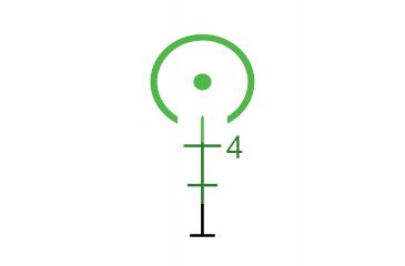 Image of Trijicon ACOG 3x30 Scope, Dual Ill Green Horsehoe/Dot .223 Ballistic Reticle w/TA60 Mount, TA33G-H