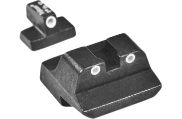 Image of Trijcion S&amp;W .45 Long Rear, 3 dot green front &amp; green long rear night sight set