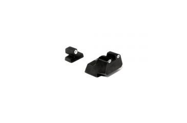 Image of Trijcion S&amp;W .45 Long Rear, 3 dot green front &amp; yellow long rear night sight set