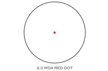 Image of Trijicon 1x25 MRO Patrol 2 MOA Adjustable Red Dot Sight w/Full Co-Witness Quick Release Mount AC32070, Black, 2200019