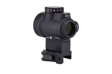 Image of Trijicon 2.0 MOA Adjustable Green Dot Sight w/Lower 1/3 Co-Witness Levered Quick Release Mount, Black MRO-C-2200034