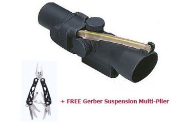 Image of Trijicon 3x24 ACOG Compact Rifle Scope w/ M16 Base Adapter, Tritium Illuminated Reticle &amp; BAC - TA50 with FREE Gerber Suspension Multi-Plier 1471