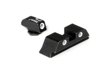 Image of Trijicon Bright &amp; Tough 3 Dot Night Sight Set, Green Front, Orange Rear - For Glock 17/17L/19/22/23/24/26/27/33/34/35/38/39 - GL01O