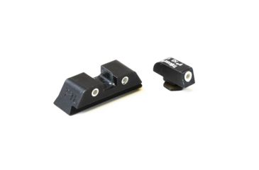 Image of Trijicon Bright &amp; Tough 3 Dot Night Sight Set, Green Front &amp; Rear - For Glock 17/17L/19/22/23/24/26/27/33/34/35/38/39 - GL01