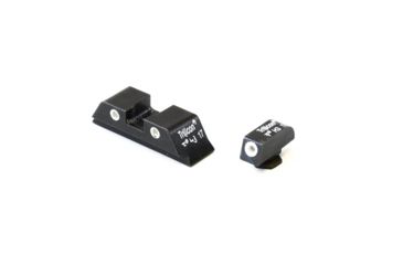 Image of Trijicon Bright &amp; Tough 3 Dot Night Sight Set, Green Front &amp; Rear - For Glock 17/17L/19/22/23/24/26/27/33/34/35/38/39 - GL01