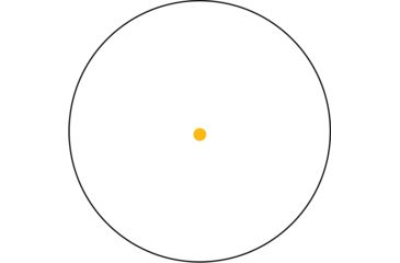 Image of Trijicon 42mm Reflex Amber 4.5 MOA Dot Reticle Sight, Black, Throw Lever Flattop Mount RX34-23