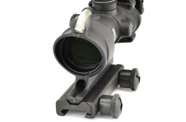 Image of Trijicon 4x32 ACOG Rifle Scope, Dual Illuminated Green Crosshair .223 Reticle w/ Colt Knob Thumbscrew Mount &amp; LED 3.25 MOA Red Dot RMR Type 2, Black, 100552