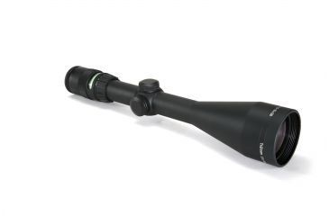 Image of Trijicon AccuPoint TR-22 2.5-10x56mm Rifle Scope, 30 mm Tube, Second Focal Plane, Black, Green BAC Triangle Post Reticle, MOA Adjustment, 200033