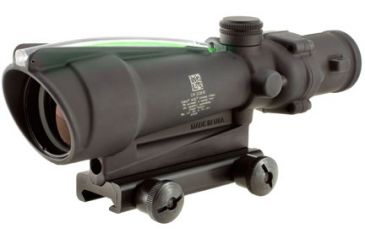 Image of Trijicon ACOG 3.5x35 Dual Illum. Green Chevron .223 Ballistic Reticle w/ TA51 Mount Adjustable LED RMR 3.25 MOA Red Dot Sight TA11F-G-RM06