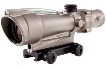 Image of Trijicon ACOG 3.5x35 Nickel Boron Dual Illum. Green Chevron .223 Ballistic Reticle w/ TA51 Mount TA11-C-100201