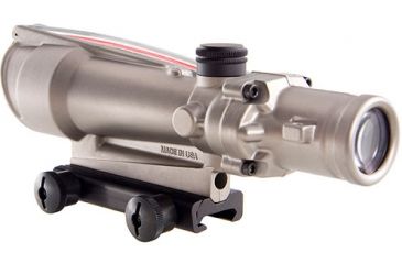 Image of Trijicon ACOG 3.5x35 Nickel Boron Dual Illum. Red Chevron .223 Ballistic Reticle w/ TA51 Mount TA11-C-100200