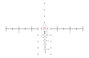 Image of Trijicon Red Horseshoe/Dot M249 Reticle