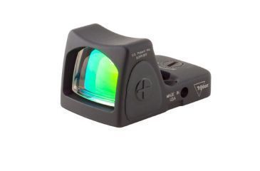 Image of Trijicon ACOG 3.5x35 Scope, Dual Illuminated Green Horseshoe/Dot 5.56mm M249 Ballistic Reticle w/ RCOM-Emount &amp; 6.5MOA Adjustable RMR Sight TA11MGO-M249-RM07