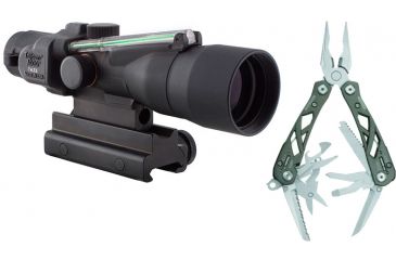 Image of Trijicon ACOG 3x30 Dual Illum. Green Crosshair 300BLK Ball. Reticle w/TA60 TA33-C-400064 w/ Gerber Suspension Multi-Plier w/ Open Frame Design 1473