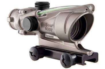 Image of Trijicon ACOG 4x32 Nickel Boron Dual Illum. Green Chevron .223 BAC Reticle w/ TA51 Mount TA31-D-100195