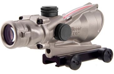 Image of Trijicon ACOG 4x32 Nickel Boron Dual Illum. Red Horseshoe Dot .223 BAC Reticle w/ TA51 Mount TA31-D-100196
