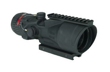 Image of Trijicon ACOG 6x48 Machine Gun Rifle Scope w/ Red Chevron BAC includes M14913 Rail and TA75 Adapter