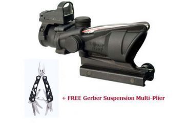 Image of Trijicon ACOG 4x32 Dual Illumination Scope with Trijicon Red Dot Sight TA31TRD Rifle Scope Rifle scope with FREE Gerber Suspension Multi-Plier 1471
