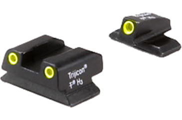 Image of Trijicon Bright Tough 3 Dot Green Front Yellow Rear Night Sight Set For Beretta Px4 Cd Be11y