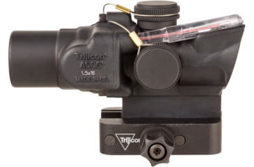 Image of Trijicon Compact Dual Illuminated Q-LOC ACOG Scope, 1.5x16S, Red, 2 MOA Circle Dot Reticle, Matte Black, 400330