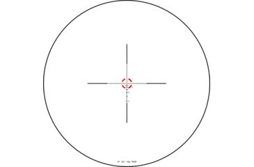 Image of Trijicon Credo CR624 1-6x24mm Rifle Scope, 30 mm Tube, Second Focal Plane, Black, Red BDC Segmented Circle .223 / 55 Grain Reticle, MOA Adjustment, 2900015