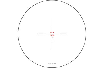 Image of Trijicon Credo CR624 1-6x24mm Rifle Scope, 30 mm Tube, Second Focal Plane, Black, Red BDC Segmented Circle .223 / 55 Grain Reticle, MOA Adjustment, 2900015