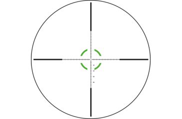 Image of Trijicon Credo HX CRHX624 1-6x24mm Rifle Scope, 30 mm Tube, First Focal Plane, Black, Green MOA Segmented Circle Reticle, MOA Adjustment, 2900022