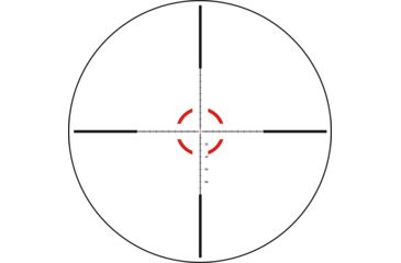 Image of Trijicon Credo HX CRHX624 1-6x24mm Rifle Scope, 30 mm Tube, First Focal Plane, Black, Red MOA Segmented Circle Reticle, MOA Adjustment, 2900021