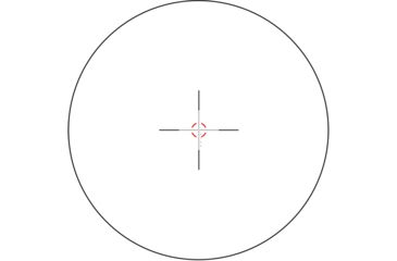 Image of Trijicon Credo HX CRHX624 1-6x24mm Rifle Scope, 30 mm Tube, First Focal Plane, Black, Red MOA Segmented Circle Reticle, MOA Adjustment, 2900021